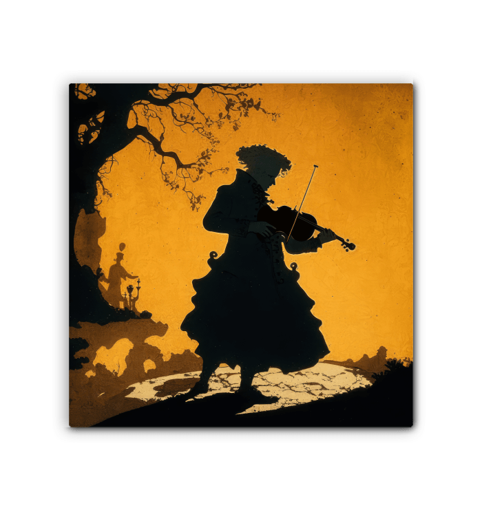 Mozart's Muse Canvas Print - Beyond T-shirts