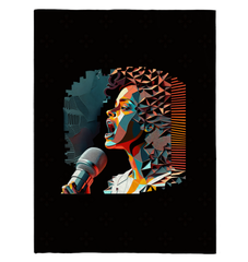 Harmonica Hug Sherpa Blanket