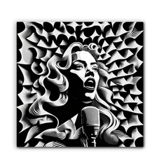 Acoustic Aura Wrapped Canvas