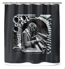 Bassline Bubbles Shower Curtain