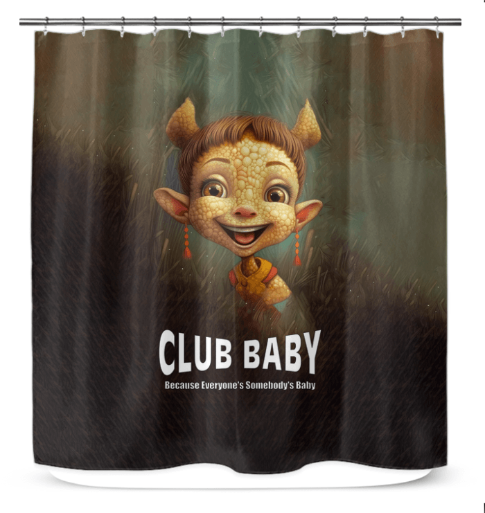 CB3-83 shower curtain showcasing modern design and water-resistant material