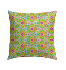 Stylish and durable Urban Jungle garden pillow on patio furniture