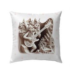 Rock 'n' Roll Rest Outdoor Pillow