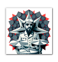 Beat Burst Wrapped Canvas