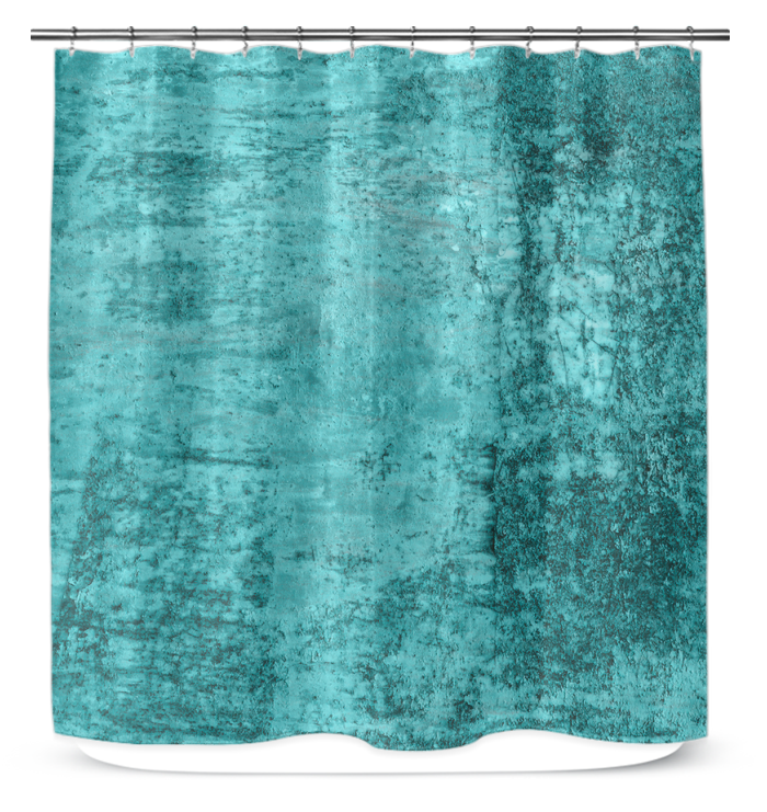 Water-Resistant Pebble Path Shower Curtain with Durable Design
