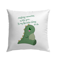 Making Memories With You Outdoor Pillow