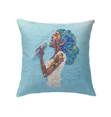 Elegant indoor pillow featuring Sakura Serenity design, ideal for modern home decor.