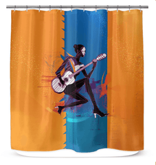 Vintage Vinyl Vibes Shower Curtain - Beyond T-shirts