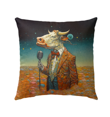 Goat's Whimsical World Outdoor Pillow