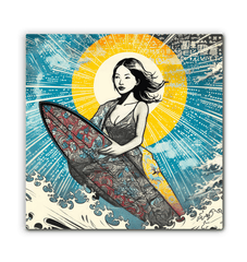 Surfing 1 40 Wrapped Canvas - Beyond T-shirts