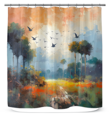 Mountain Majesty Landscape Shower Curtain