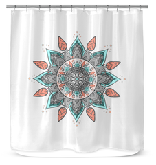 Mandala Harmony Bamboo Shower Curtain - Beyond T-shirts