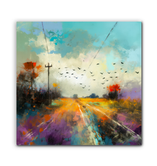 Fields of Lavender Wrapped Canvas