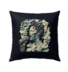 Bluesy Night Outdoor Pillow