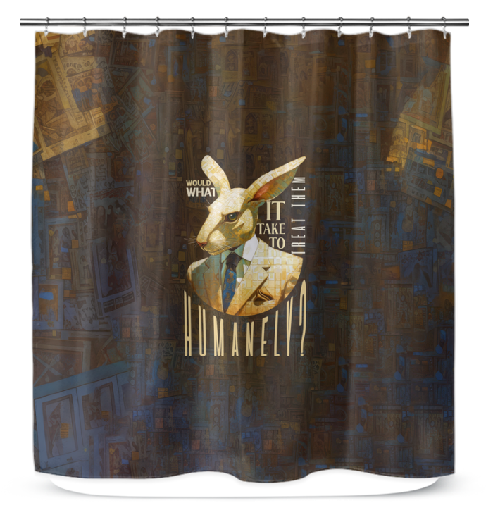 Royal Lions Shower Curtain - Lion Design Bathroom Decor.