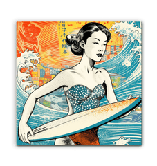 Surfing 1 41 Wrapped Canvas - Beyond T-shirts