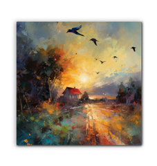 Snowy Serenity Wrapped Canvas