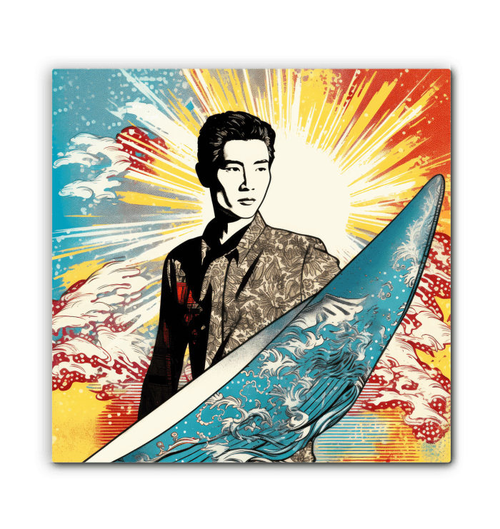 Surfing 1 38 Wrapped Canvas - Beyond T-shirts