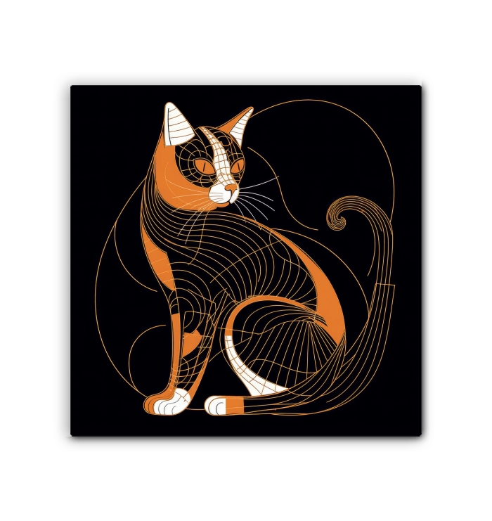 Elegant Cat Forest Prowl Canvas - Beyond T-shirts