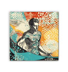 Surfing Royal Wrapped Canvas - Beyond T-shirts