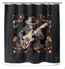 Lyrical Lattice Shower Curtain