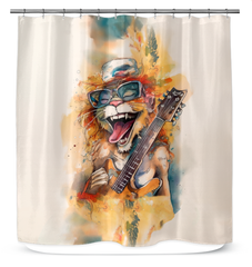 Symphony of Showers Caricature Curtain