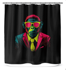 Playful Monkey Mischief Shower Curtain - Beyond T-shirts