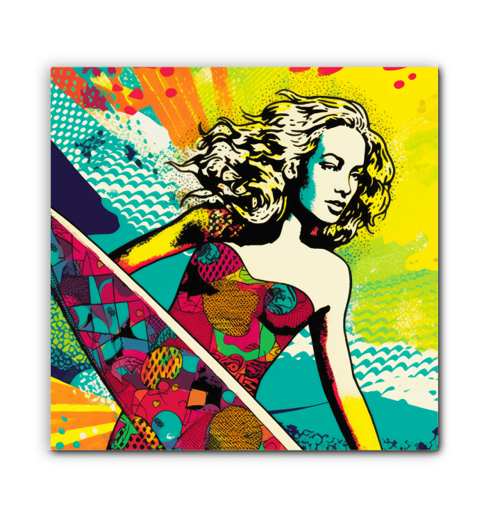 Surfing 1 04 Wrapped Canvas - Beyond T-shirts