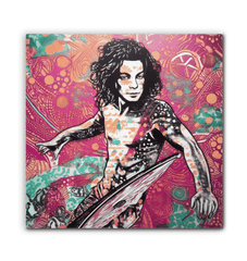 Vibrant Surfing 5 07 Wrapped Art piece
