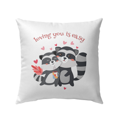 Loving You Is Easy Outdoor Pillow