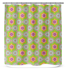 Stylish bathroom decor with Tribal Essence shower curtain.