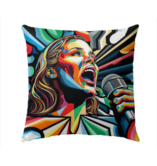 Singing in the Rain Outdoor Pillow