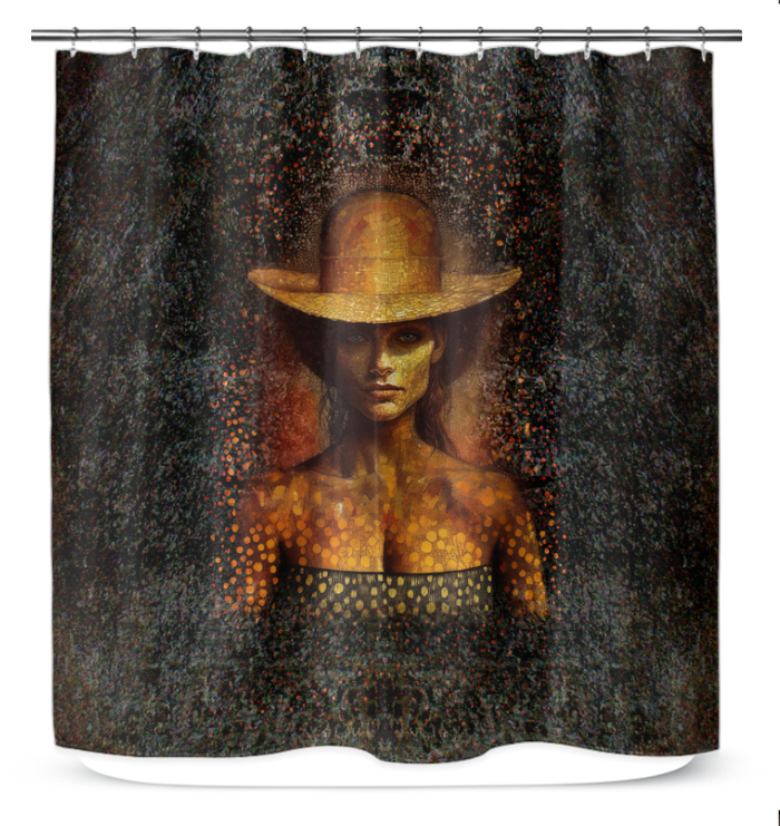 Stylish Luxe Glamour Shower Curtain for modern bathrooms