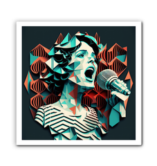 World Music inspired Tapestry Canvas for modern decor.