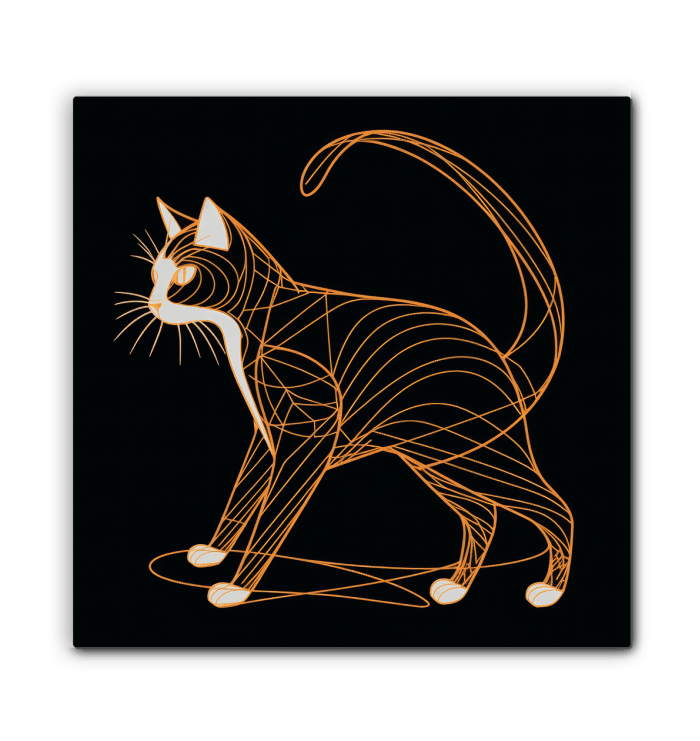 Elegant Siamese Gaze Canvas - Beyond T-shirts