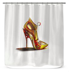 QuantumSole Futuristic Shoe Shower Curtain - Beyond T-shirts