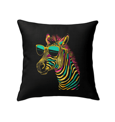 Zebra Mosaic Indoor Pillow - Beyond T-shirts