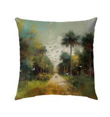 Sakura Blossom Serenity Outdoor Pillow