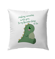 Making Memories With You Outdoor Pillow