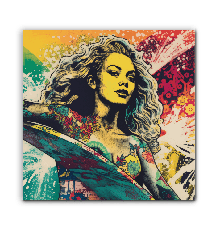 Surfing 1 02 Wrapped Canvas - Beyond T-shirts