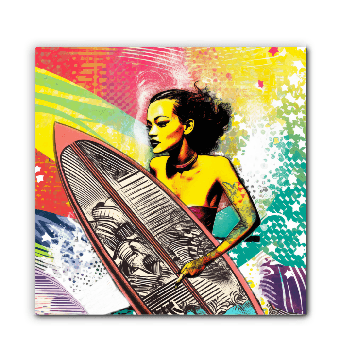 Coastal vibe with Surfing 5 29 Wrapped Art