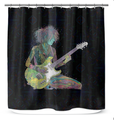 Vibrant Tulip Time Shower Curtain enhancing bathroom decor with floral elegance.