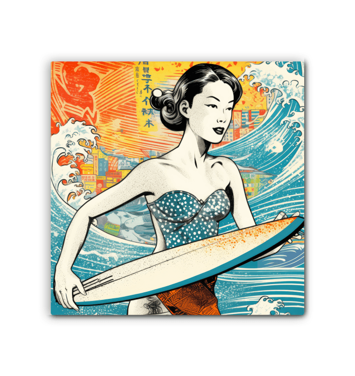 Surfing 1 41 Wrapped Canvas - Beyond T-shirts