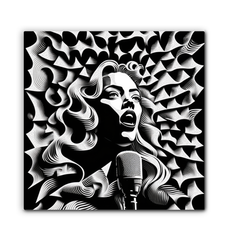Acoustic Aura Wrapped Canvas