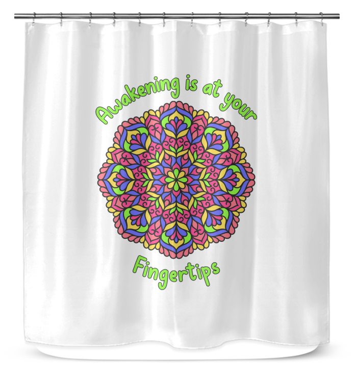 Resilient Mandala Shower Curtain - Beyond T-shirts
