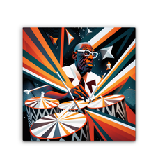 Vibrant Violin Virtuoso Wrapped Canvas