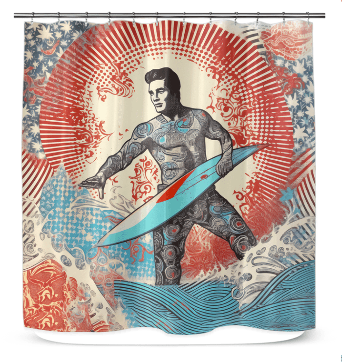 Surfing Dreams Bath Curtain - Beyond T-shirts