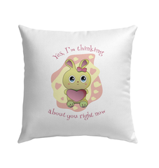 Yes I Am Thinking About You Outdoor Pillow