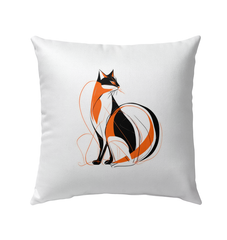Playful Kitten Garden Adventure Pillow