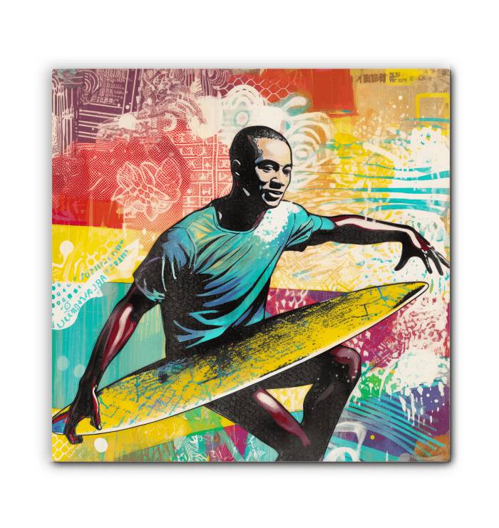 Surfing 1 45 Wrapped Canvas - Beyond T-shirts